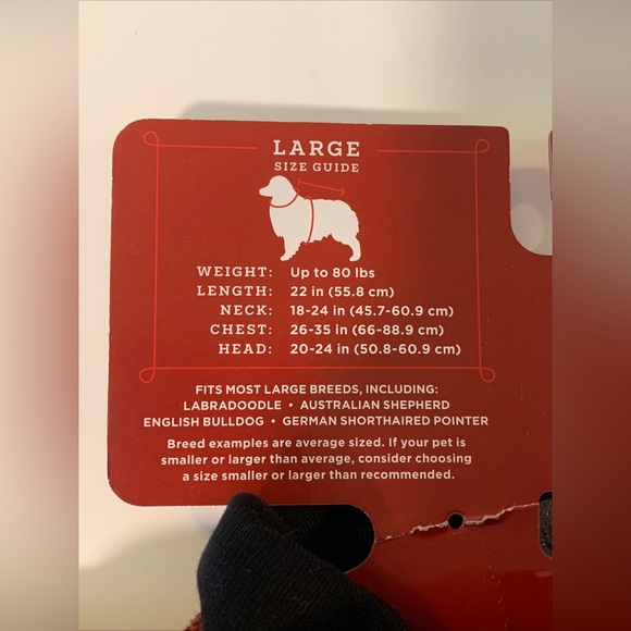 Pet Pajamas Large Size Red Plaid NEW - Picture 3 of 3